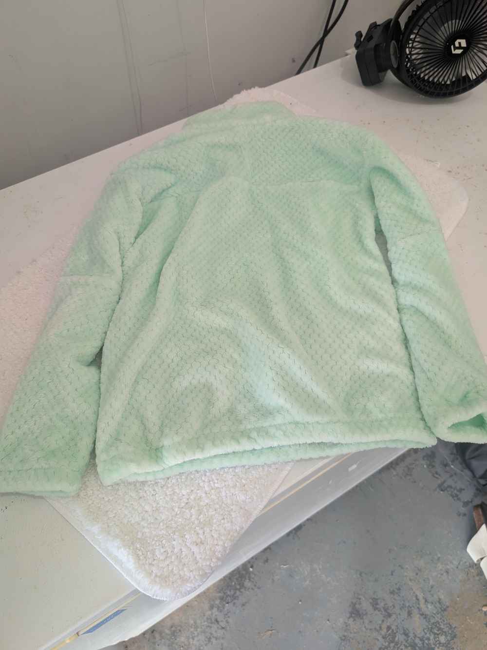 Columbia Kids Mint Green Plush Half-Zip Puffer - Picture 3 of 3